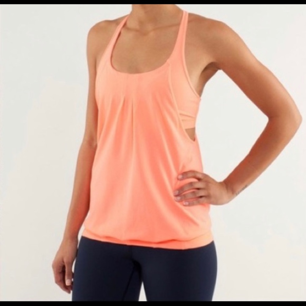 Lululemon Practice Freely Tank (Coral Size 6)